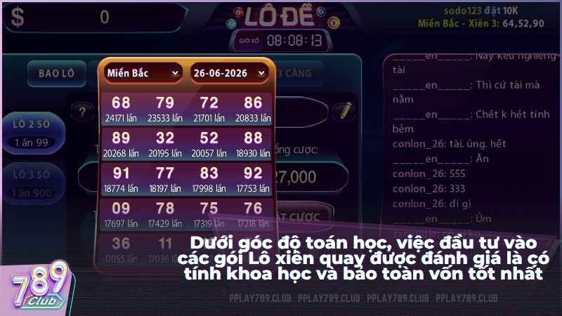 Dưới góc độ toán học, việc đầu tư vào các gói Lô xiên quay được đánh giá là có tính khoa học và bảo toàn vốn tốt nhất